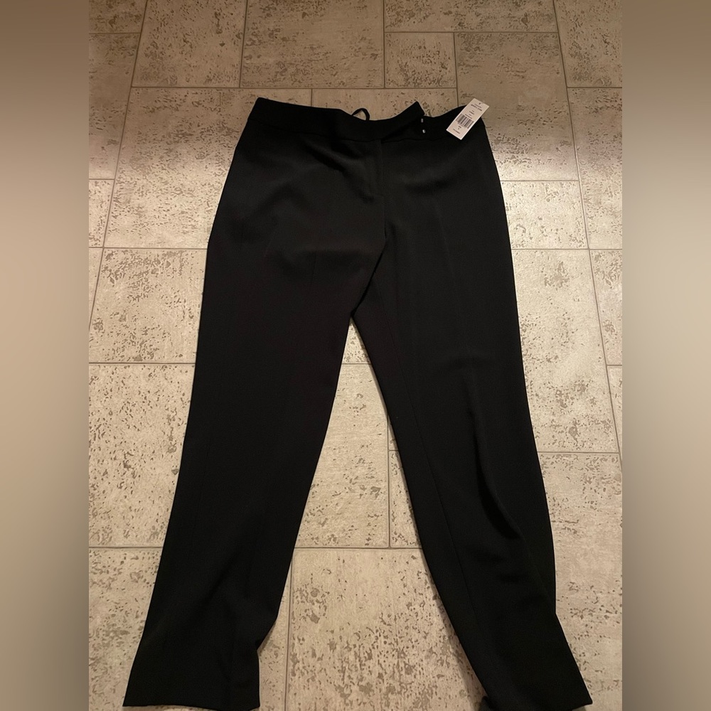 Size 16 jet black tahari dress pants NWT